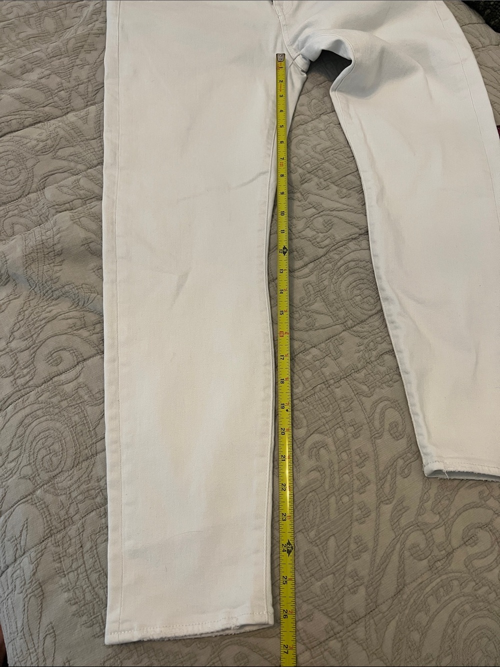 R13 White Cropped Ankle Jeans - Picture 9 of 10